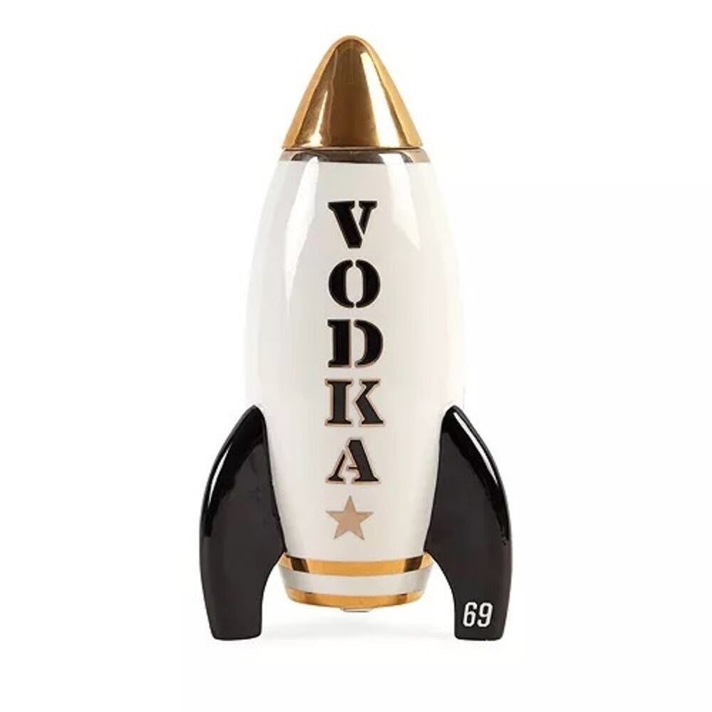 Jonathan Adler 24K Gold Detailed Vodka Rocket Decanter